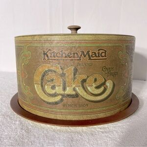 Vintage 1940's Ballonoff Kitchen Maid Tin Cake Carrier Holder